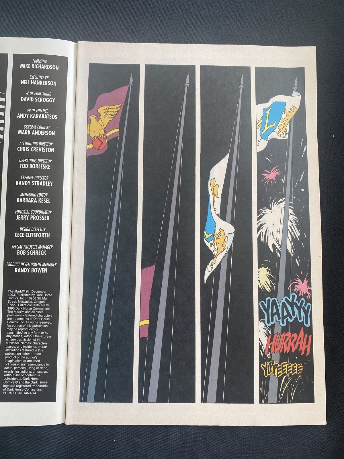 COMIC  - DARK HORSE Comics - The MARK in AMERICA #1 Dec 1993 - (8756)