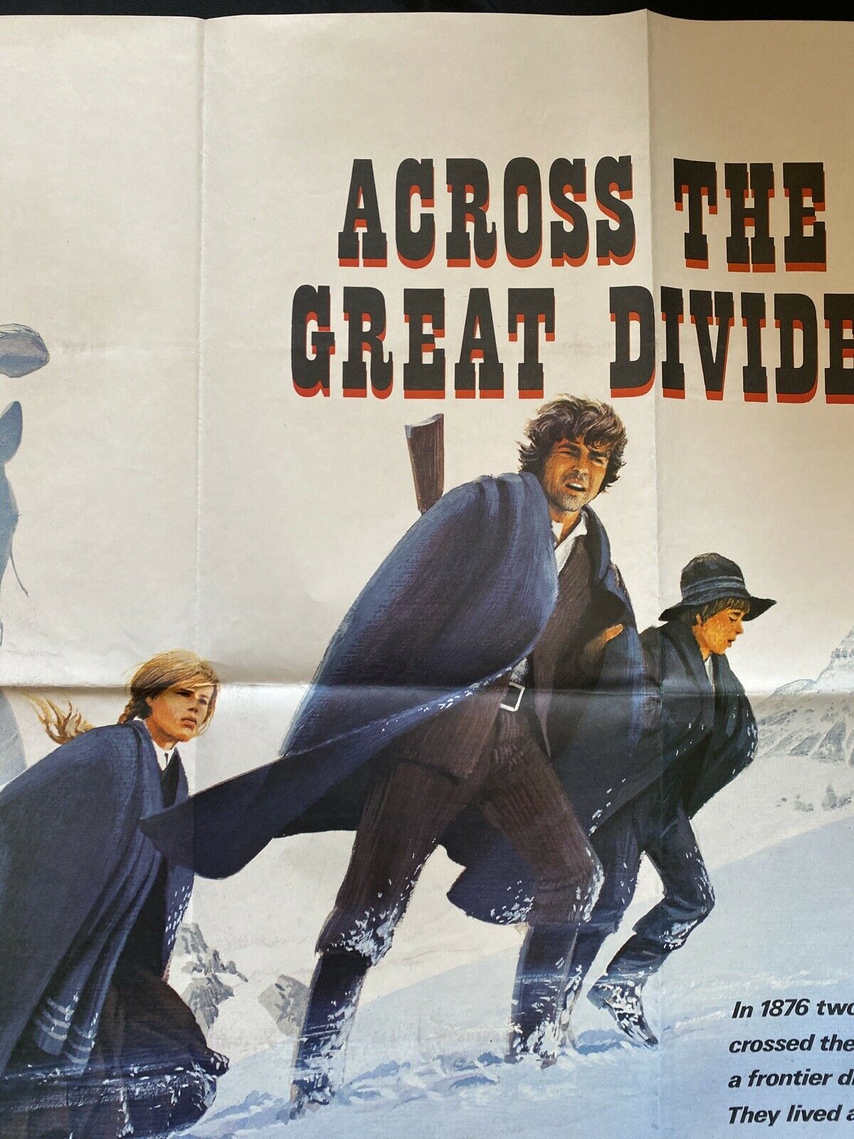 ORIGINAL UK QUAD POSTER - Across the Great Divide - 1976 - 30" x 40" - (6564)