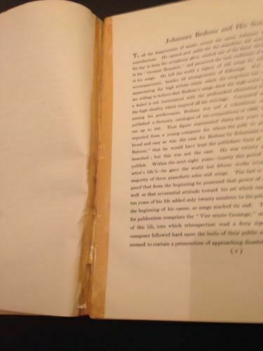 Johannes Brahms - G. Schirmer, Inc. 50 songs for voice Antique music 1937 (1473