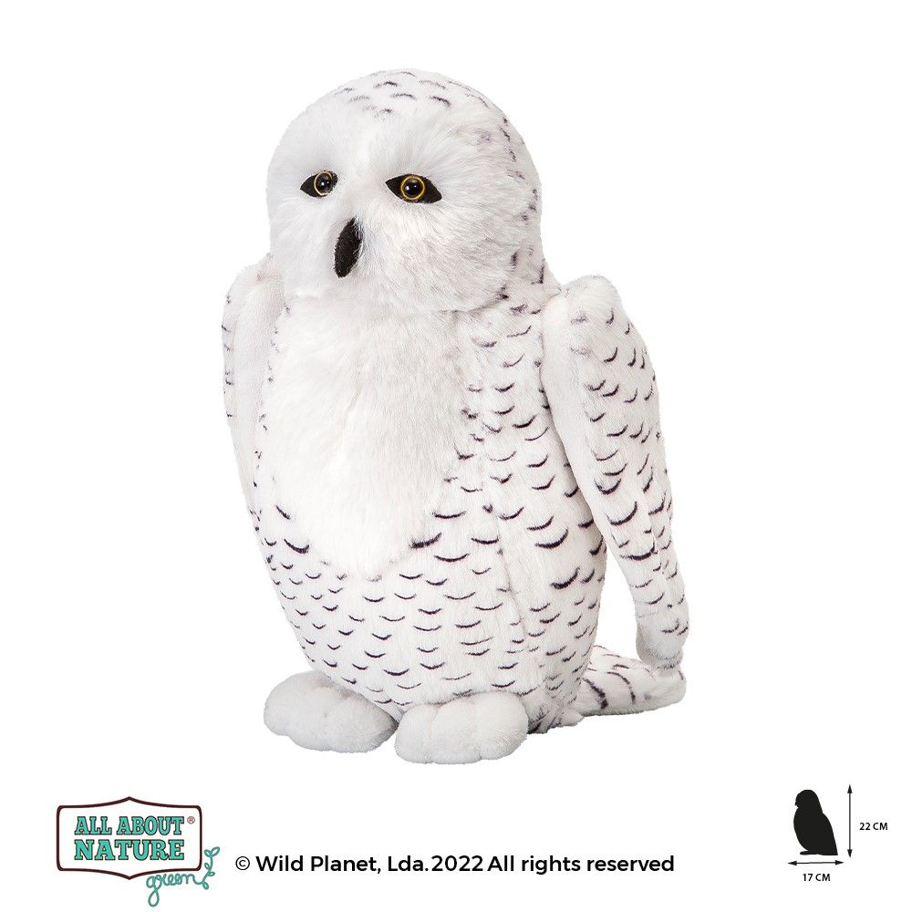 All About Nature Wild Planet - Soft Plush Age 0+ - WHITE OWL 20cm - K8682