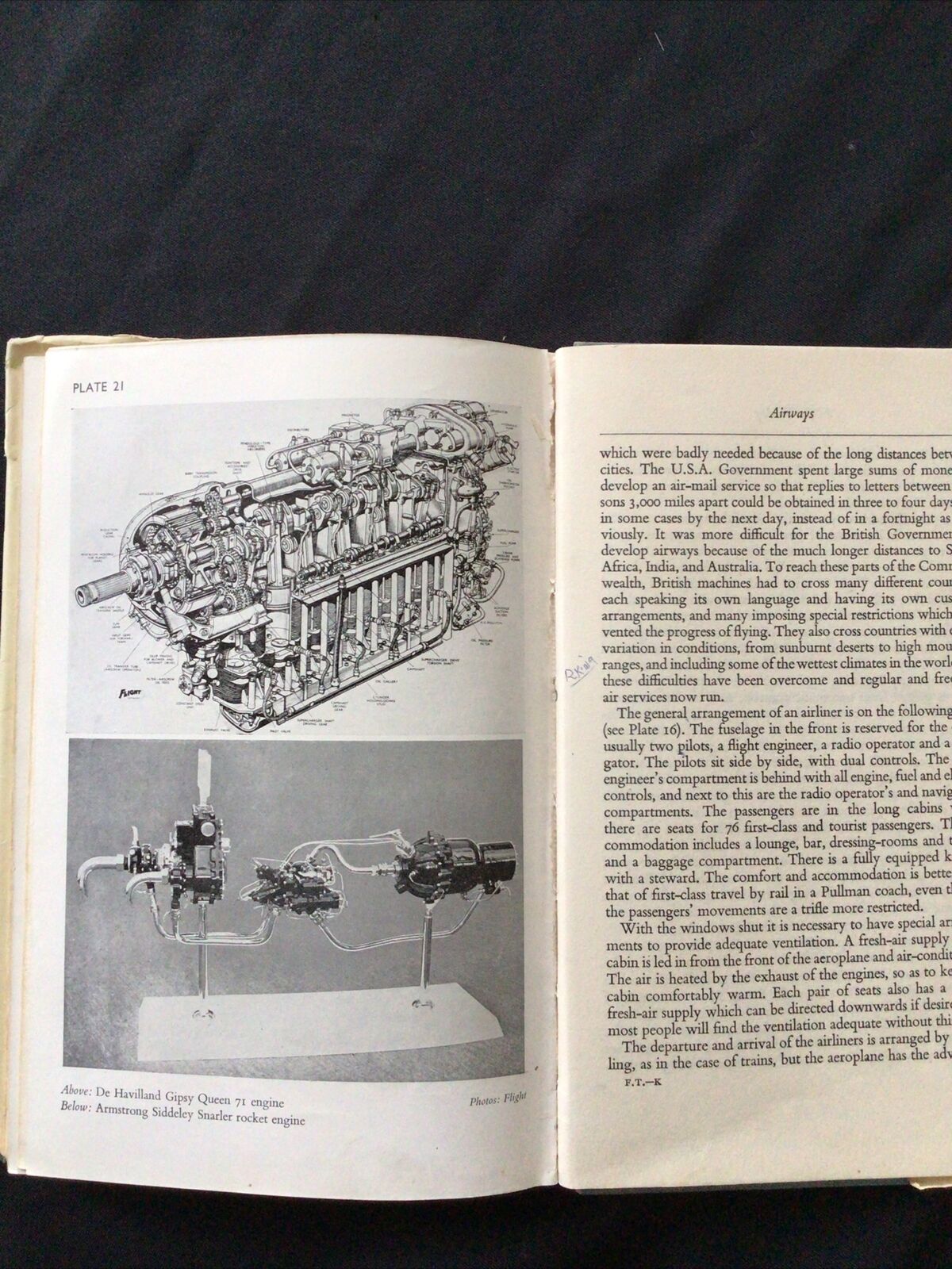BOOK - FLIGHT TODAY - J L Naylor & E Ower 1957 - (8732)