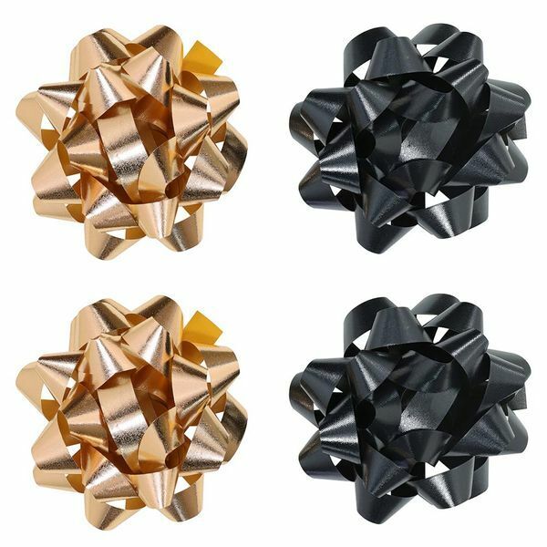 BULK BUY 24 x BOWS Pre made - Black Copper Bow 5"- Fantastic quality