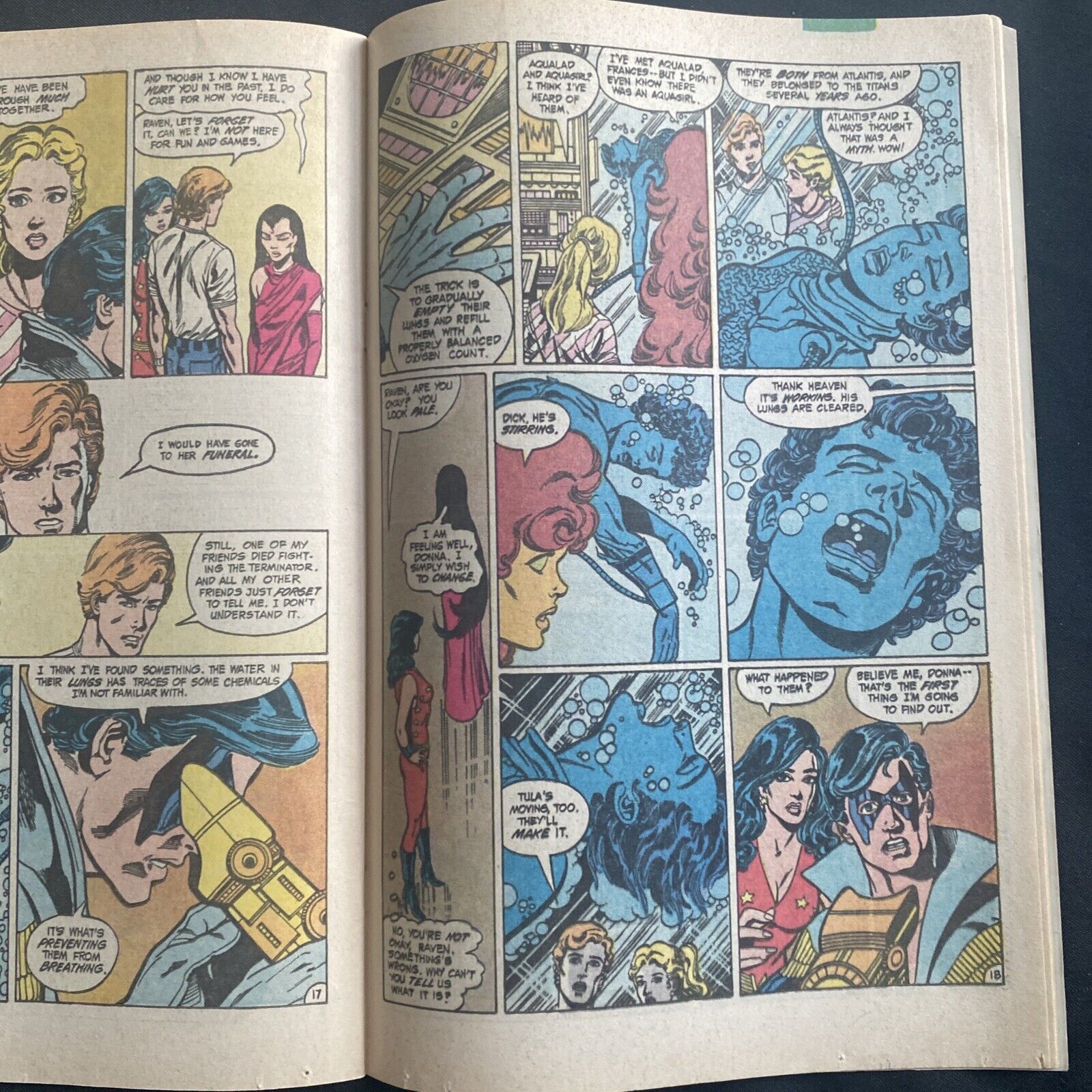 COMIC - DC Comics Tales of TEEN TITANS - Aug 1984 - RAVEN - (8813)