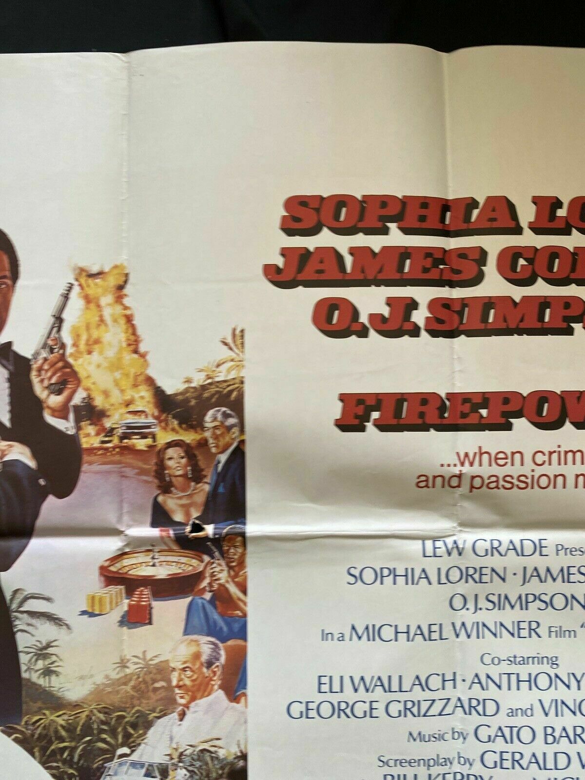 ORIGINAL UK QUAD POSTER - Firepower - 1979 - 30" x 40" - (6555)
