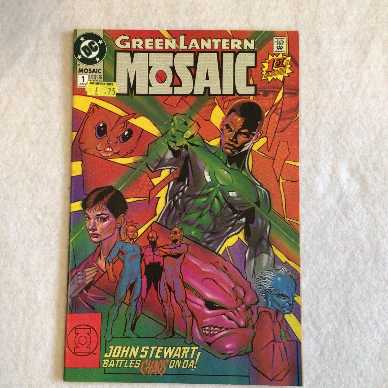 COMIC - DC Comics GREEN LANTERN Mosaic Vs CHAOS  - Jun 1992 - New York - (8854)