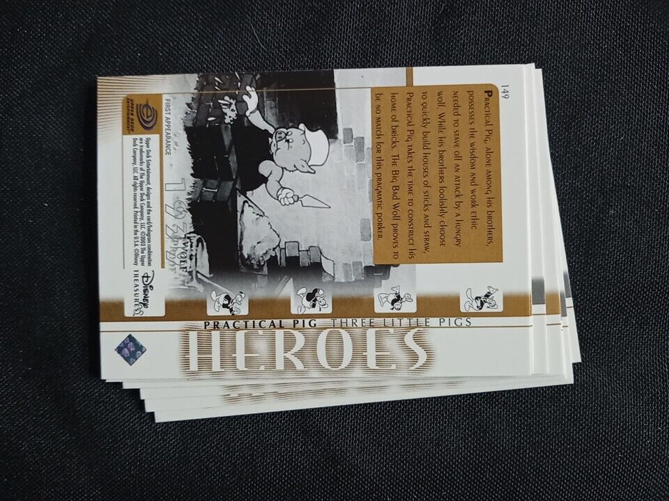 Upper Deck 2003 Disney Treasures Series Set 13 missing x 77 Trading Cards (5741)