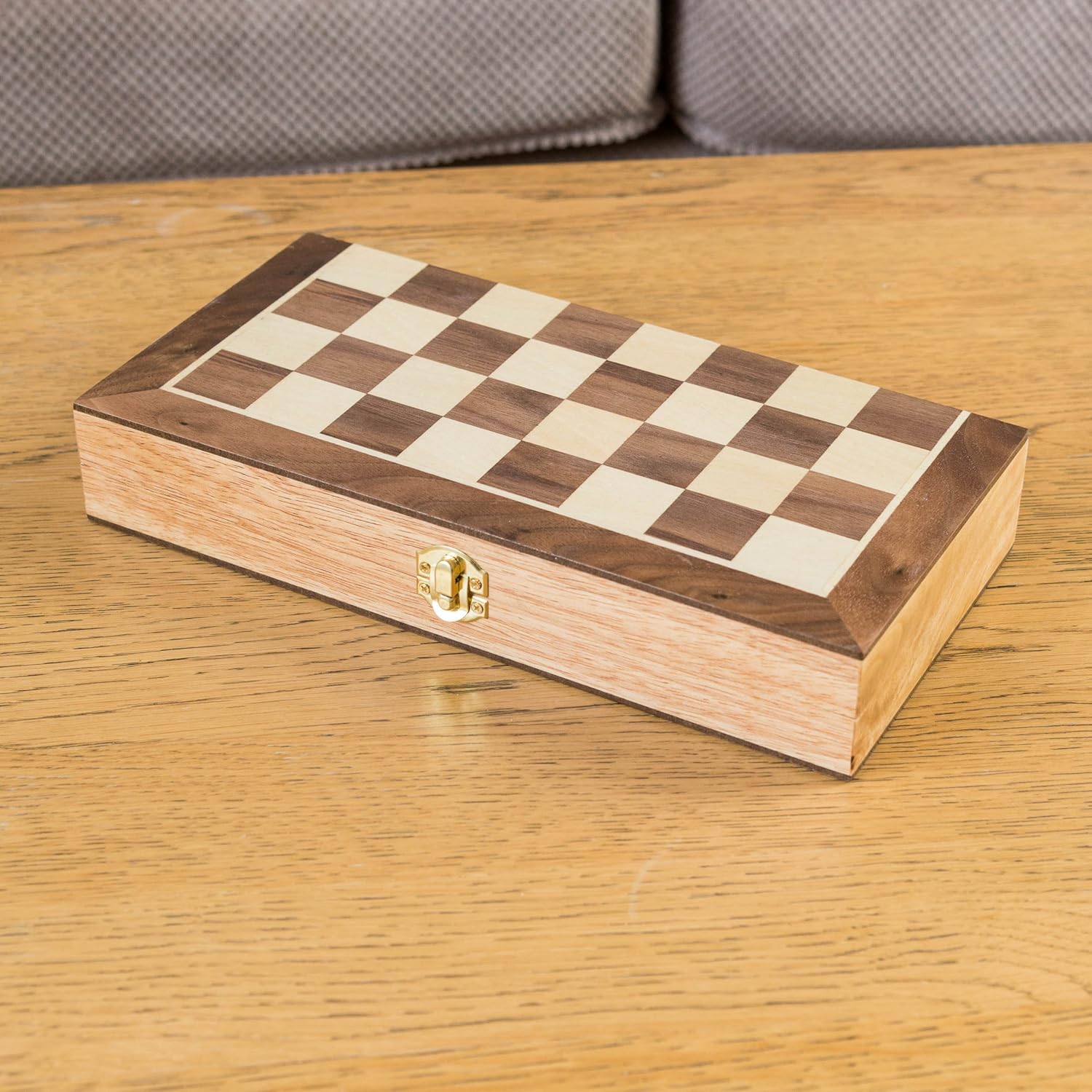 Traditional Games - Wooden boxed Folding Games Chess Board