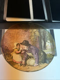 Magic Lantern Victorian Glass Round Handpainted Slide Flowers for you (1108)