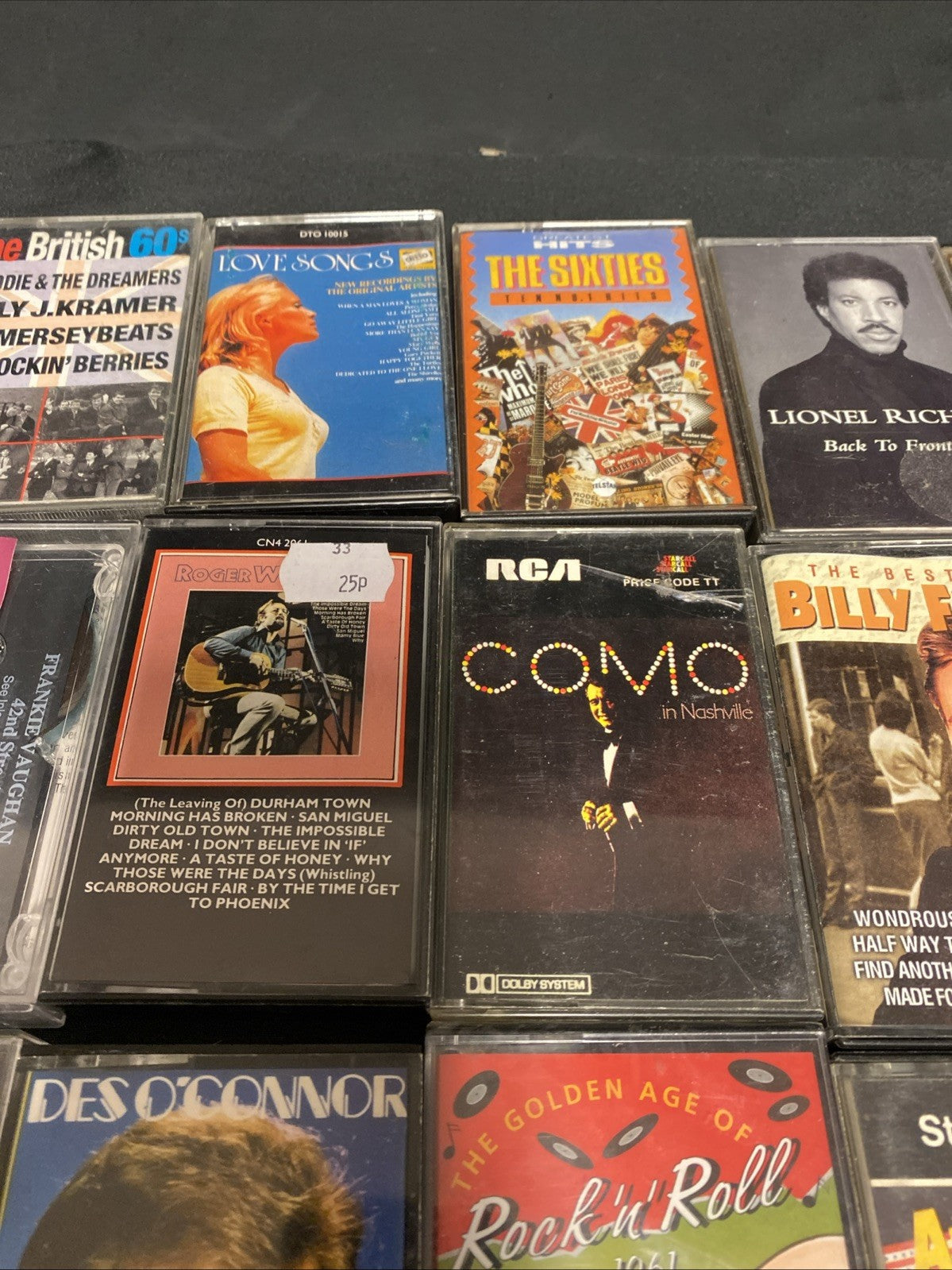 20 Cassette tapes Mainly 60's Rock N Roll Orbison Steele Fury - (1735)