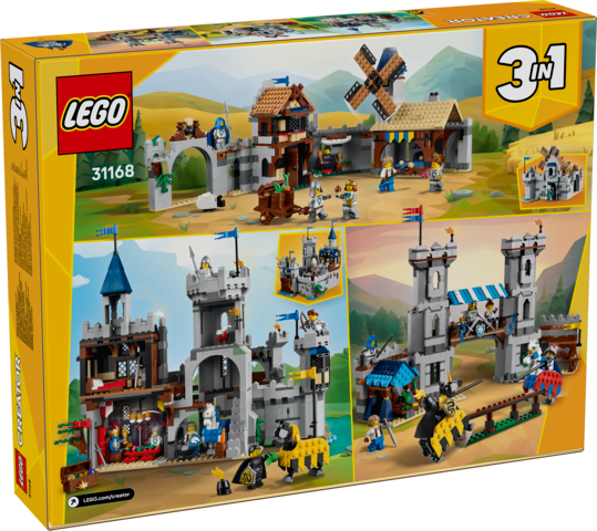 LEGO Creator 3 in 1 - Medieval Horse Knight Castle - 31168