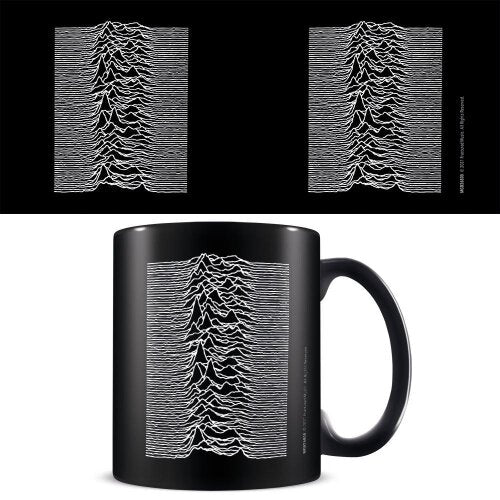 MUG Boxed Ceramic - MUSIC - Joy Division (Unknown Pleasures) - Black Mug