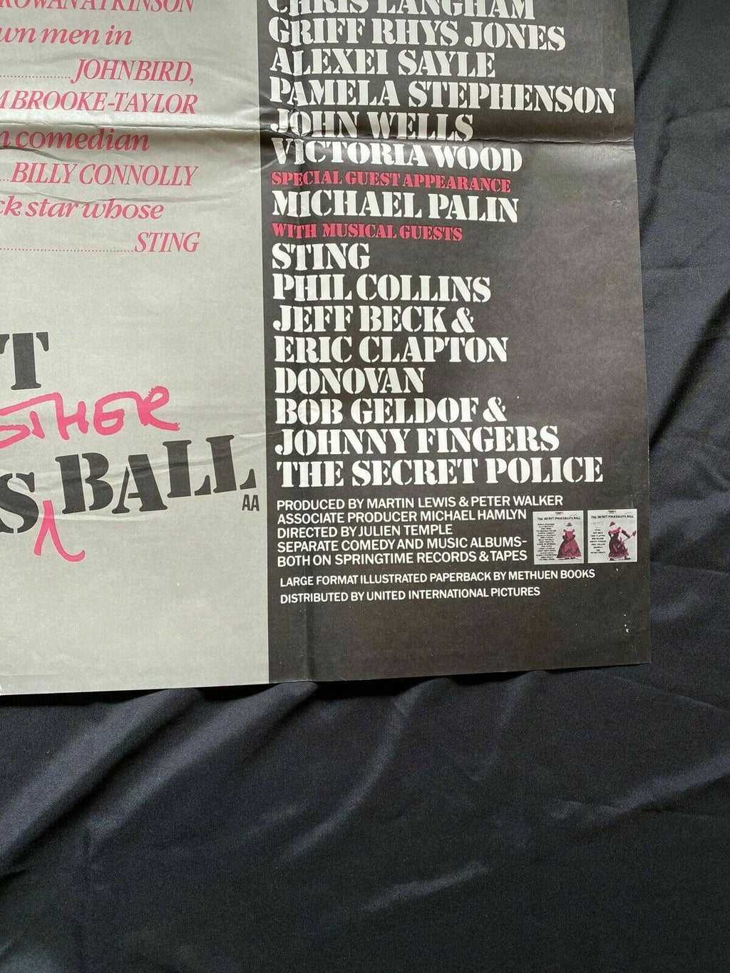 ORIGINAL UK QUAD POSTER - The Secret Policeman's Other Ball 1982 30 x40" (6589)