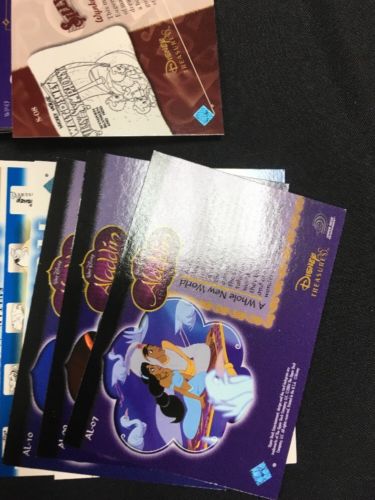 Upper Deck Disney Treasures S3 Trading cards x 47 inc Pooh Silly Aladdin -(6303