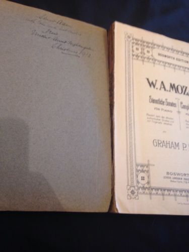 Mozart Sonaten - Bosworth Edition Leipzig for piano Antique music - 1907 (1475