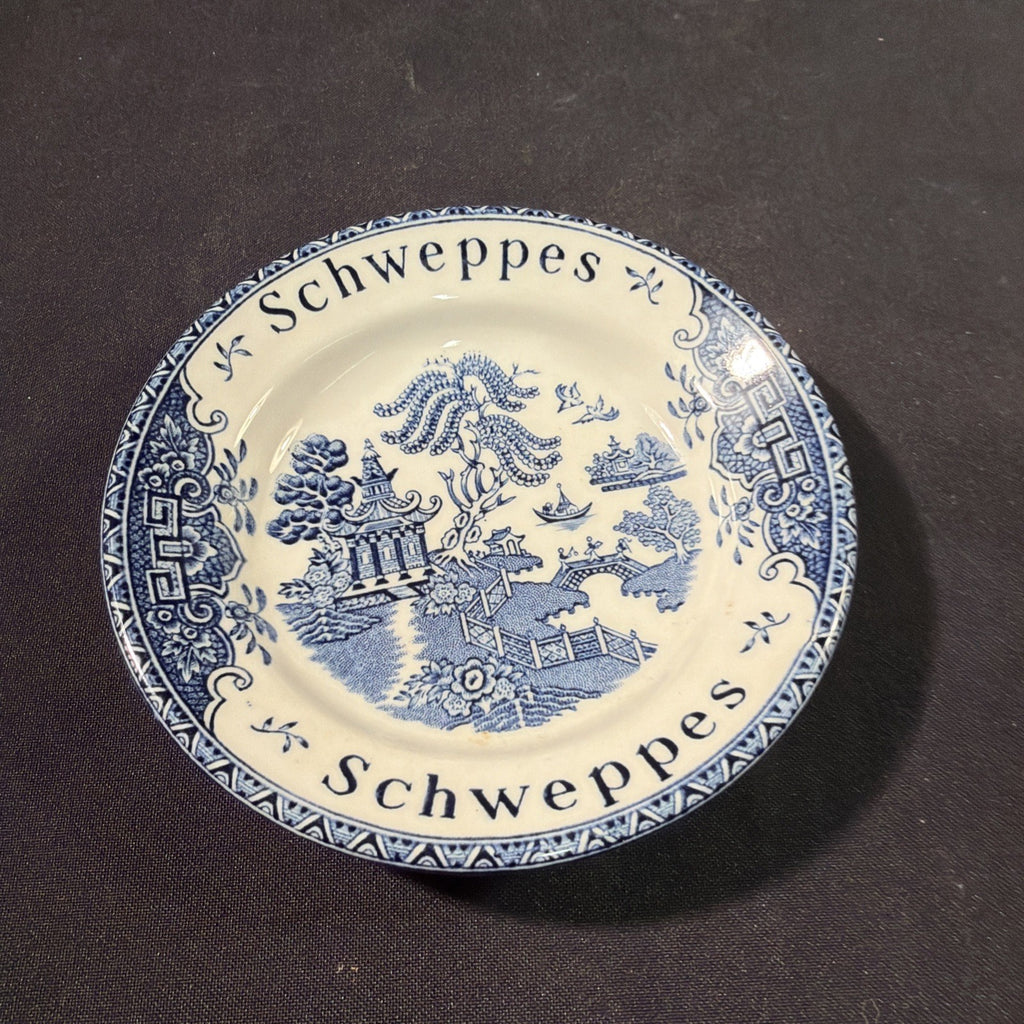 Enoch Wedgwood Tunstall Ltd Schweppes willow tree pattern dish - (2050)