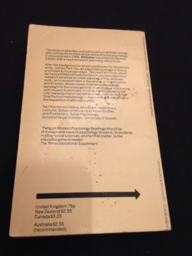 BOOK - Attitudes Second Edition - Neil Warren Paperback - Used (1120)