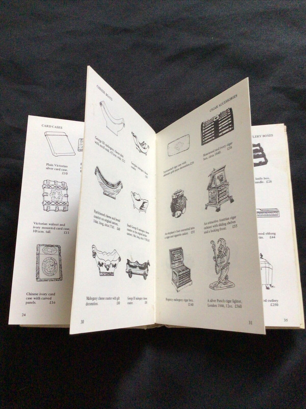 BOOK - Lyle pocket Antiques & Their Values 1977 - CADDIES AND BOXES - (8588)