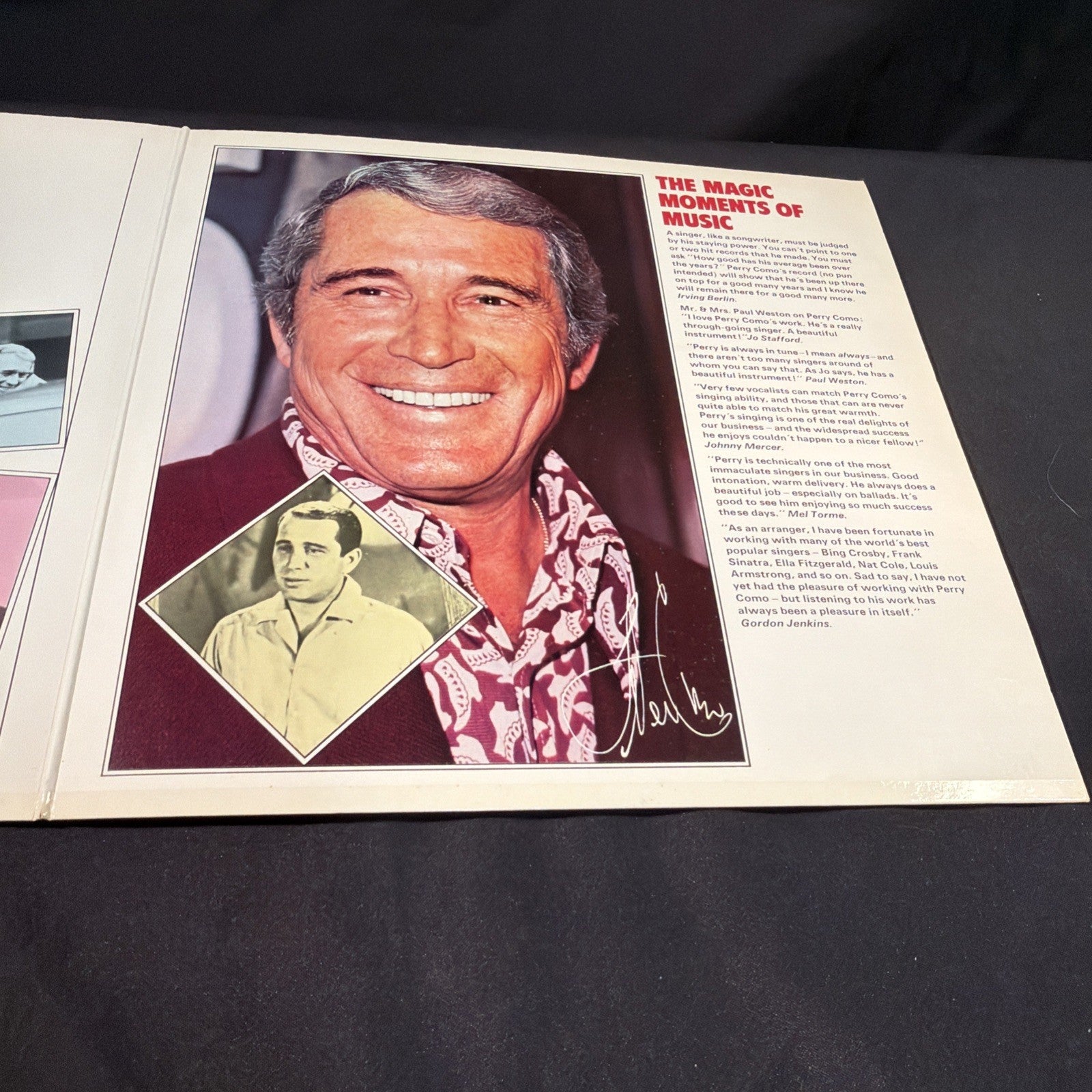 VINYL RECORD - Perry Como 40 Greatest Hits 2 x LP - 1975 - (1431)