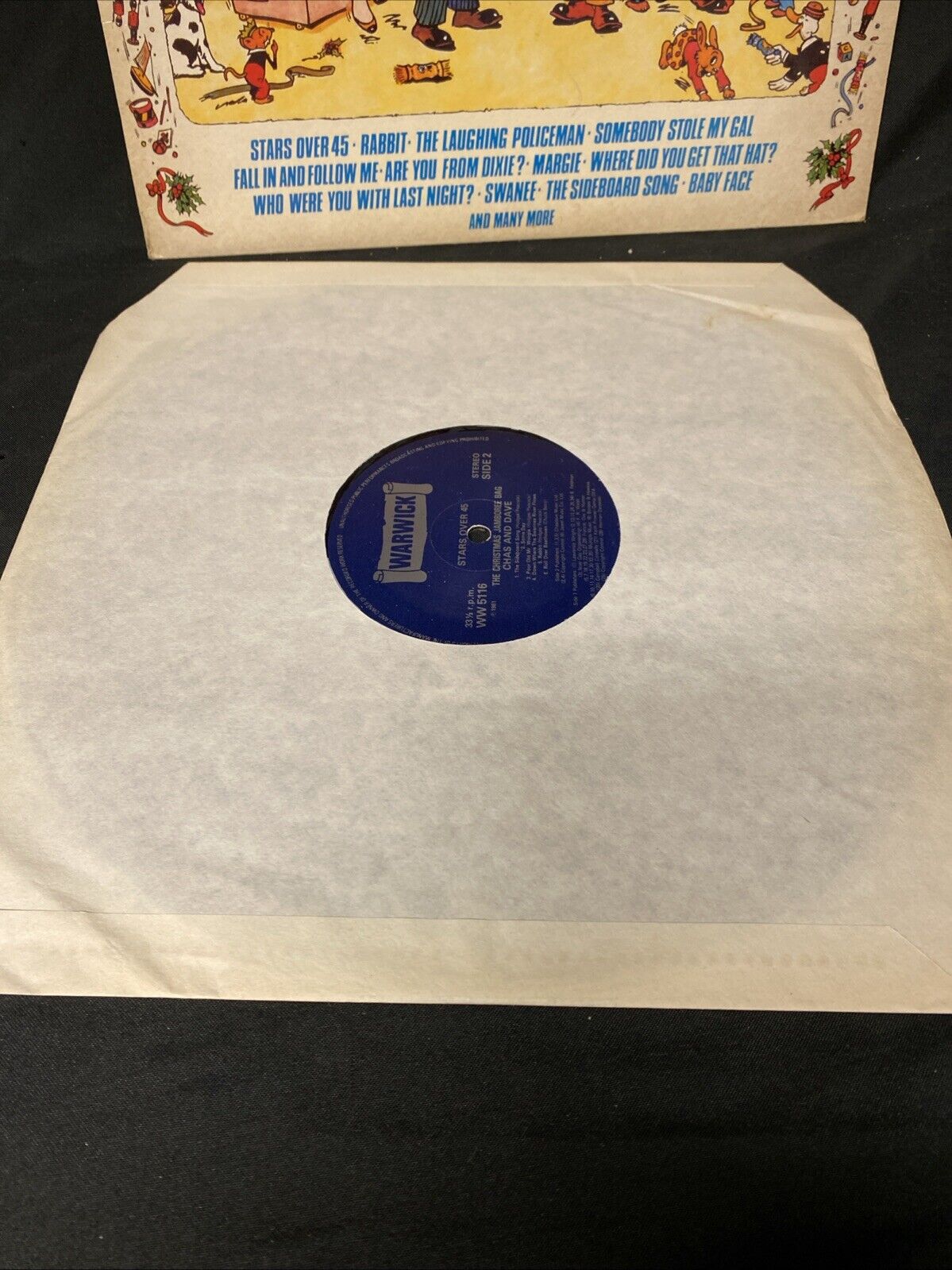 VINYL RECORD - Chas N Dave's Christmas Jamboree Bag 1981 Album - (5656)