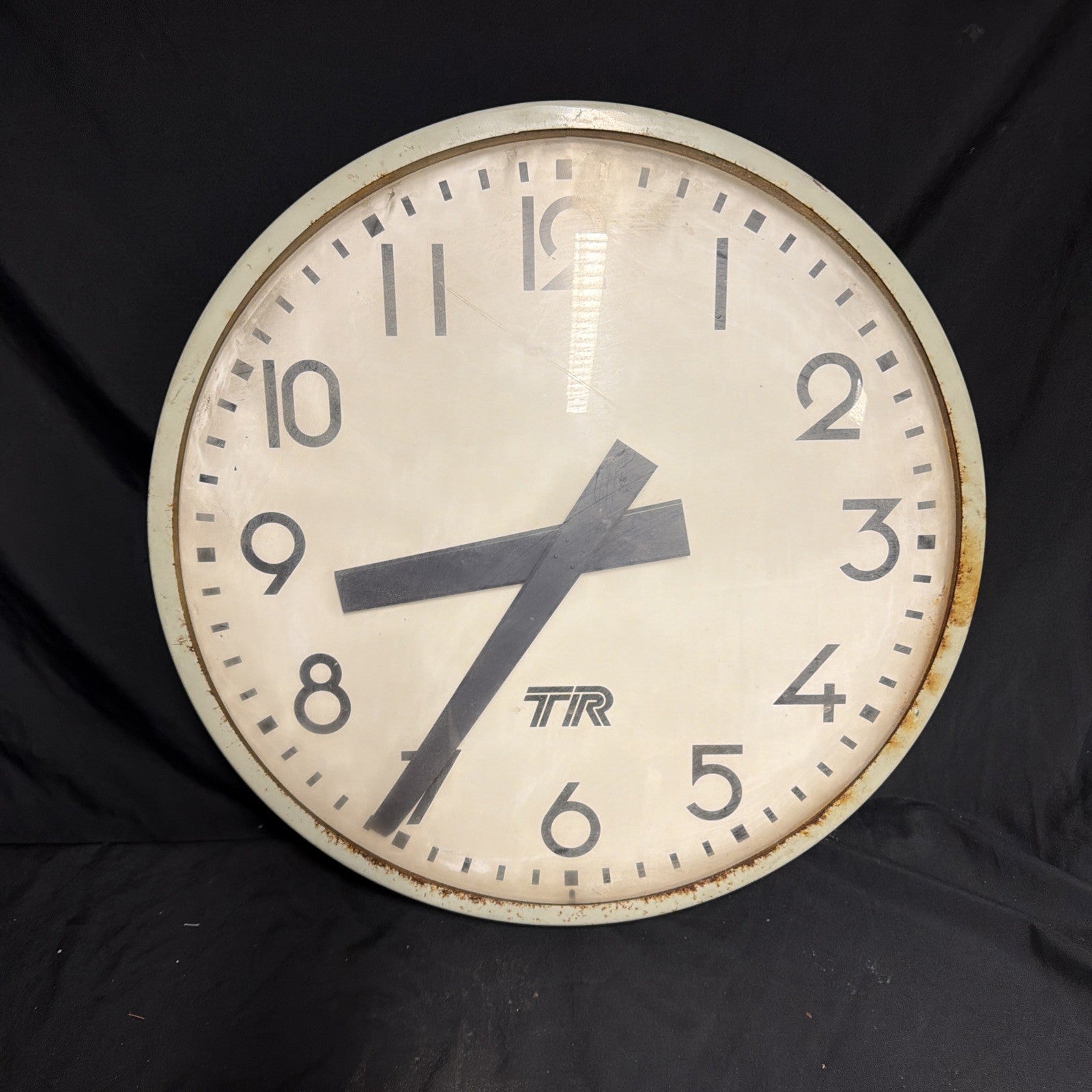 Clock Vintage Westerstrands TR Services Industrial 24" D. Original Cond - (2052)