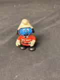Schleich Germany 1 x Smurf Figure 1999 Fireman Smurf 5.5cm -(5027)