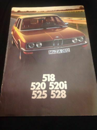 BMW 518 520 520i 525 528 - 1976 Fold out Car Brochure Leaflet - (308)