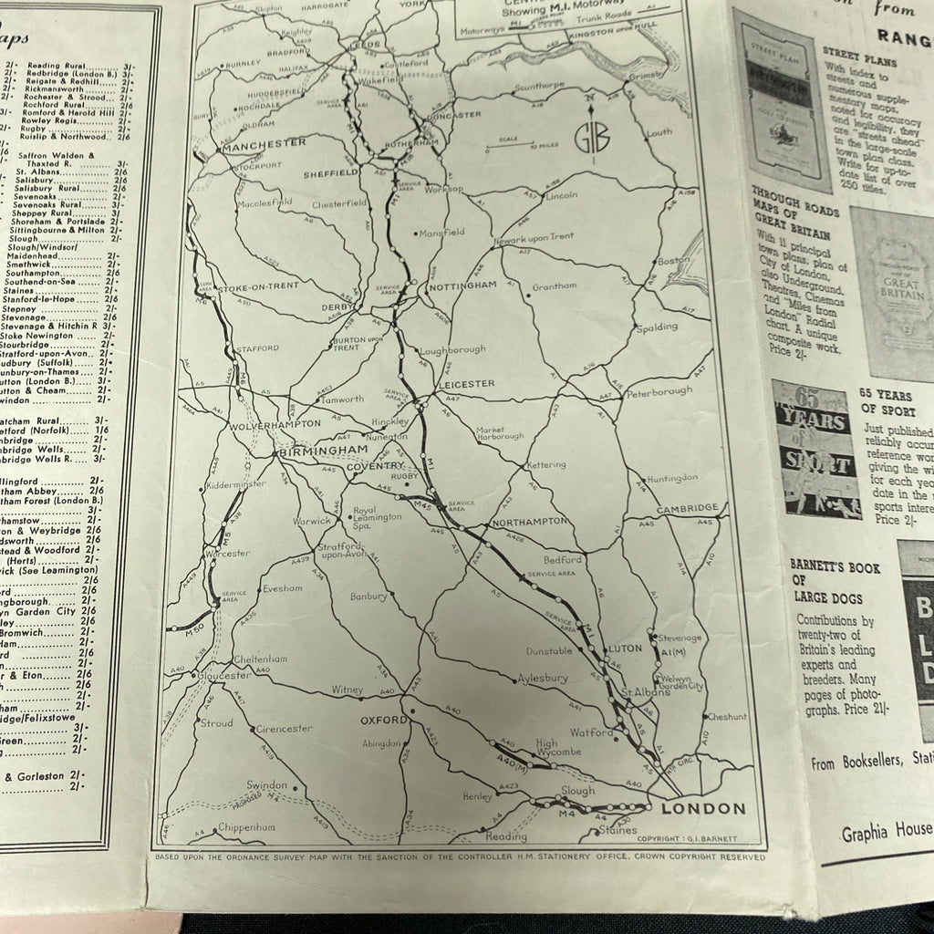 Barnett's Street Plan with Index 1970's - Hemel Hempstead (1299)