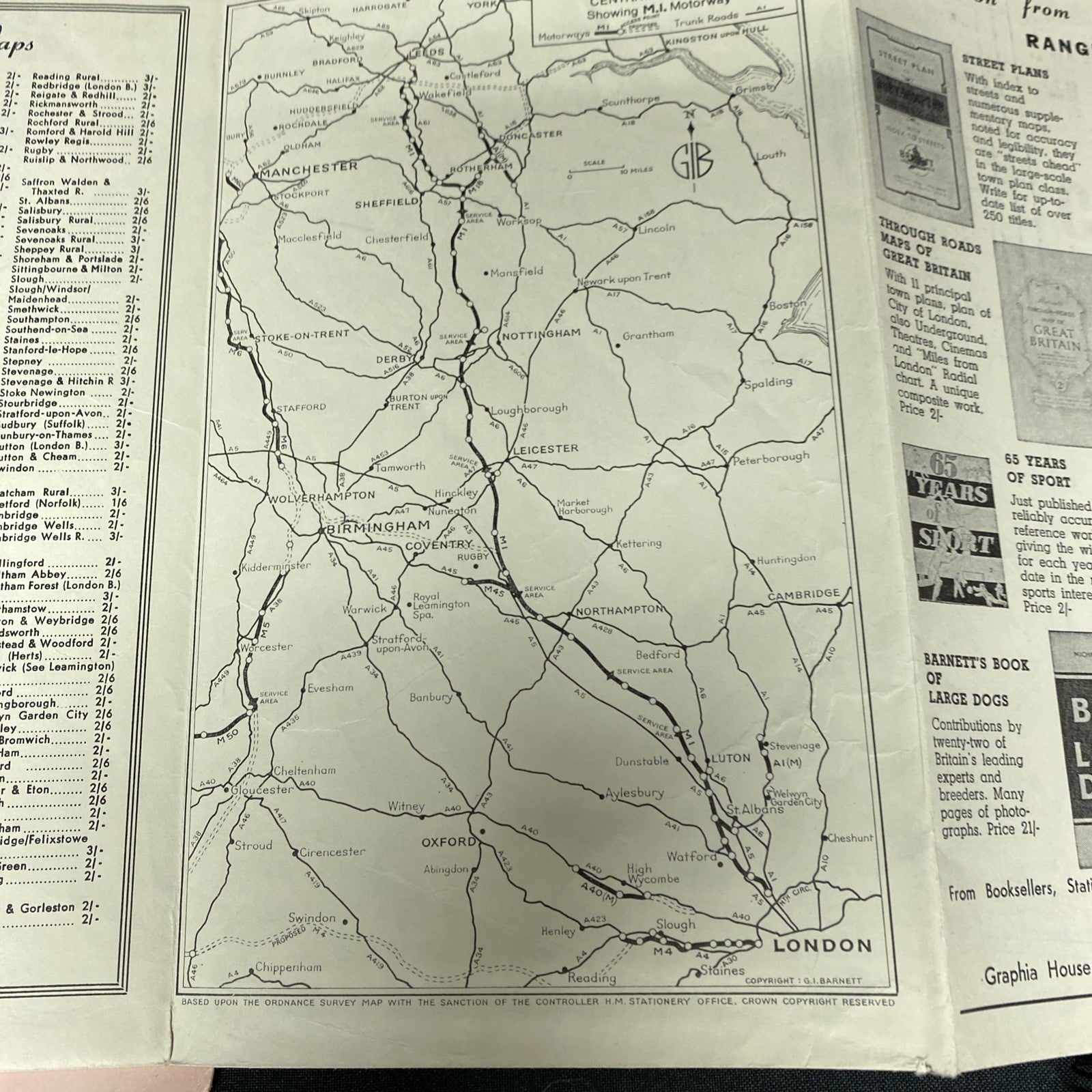Barnett's Street Plan with Index 1970's - Hemel Hempstead (1299)