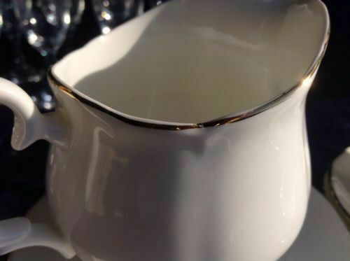 Mayfair Bone China - 22 Saucers , 1 Cup , 2 Milk Jugs 3 Plates Used  - (126)