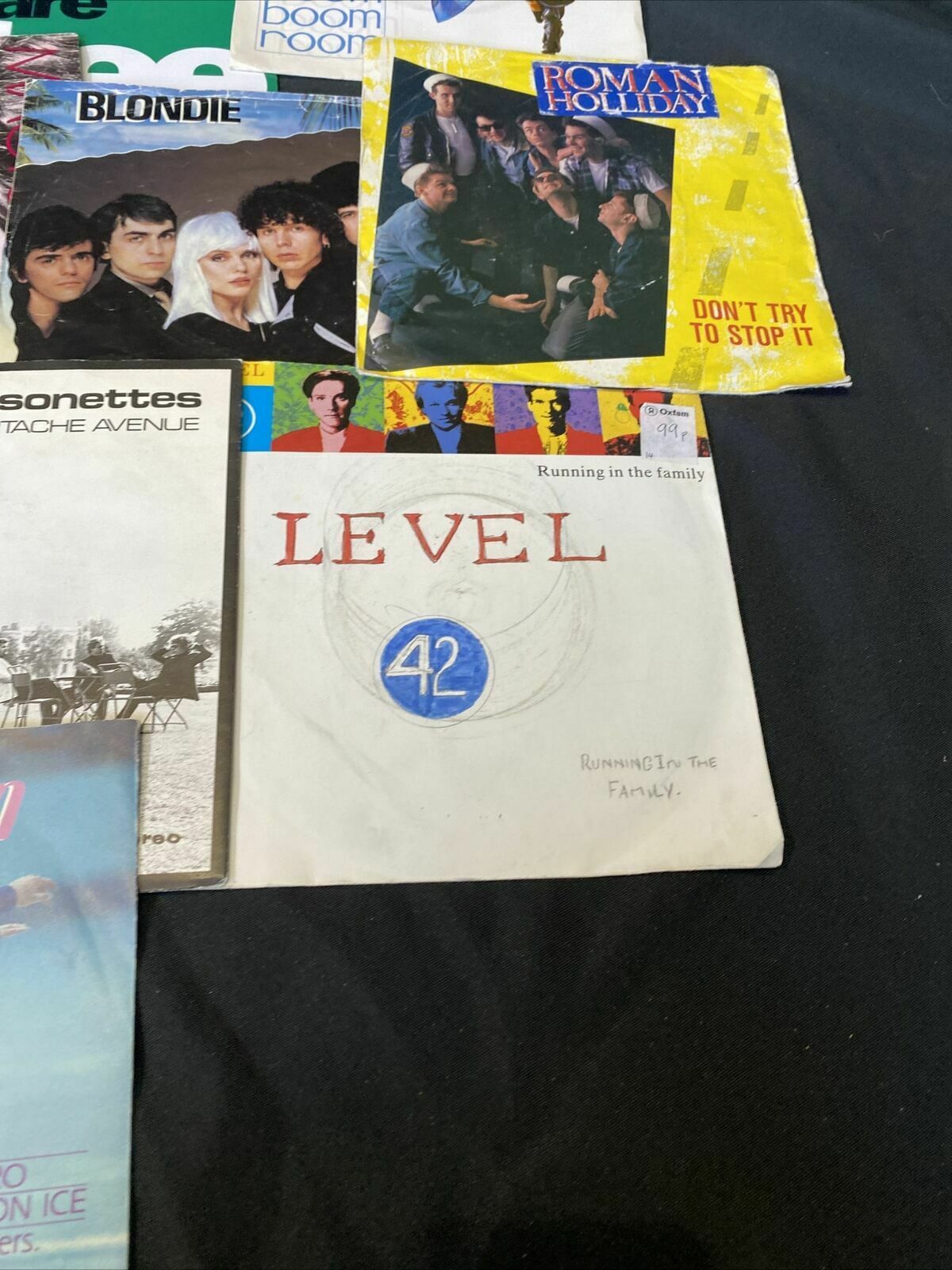 Vintage 1980's 7" Singles x12  Blondie Level 42 Roman Holiday + More (8359