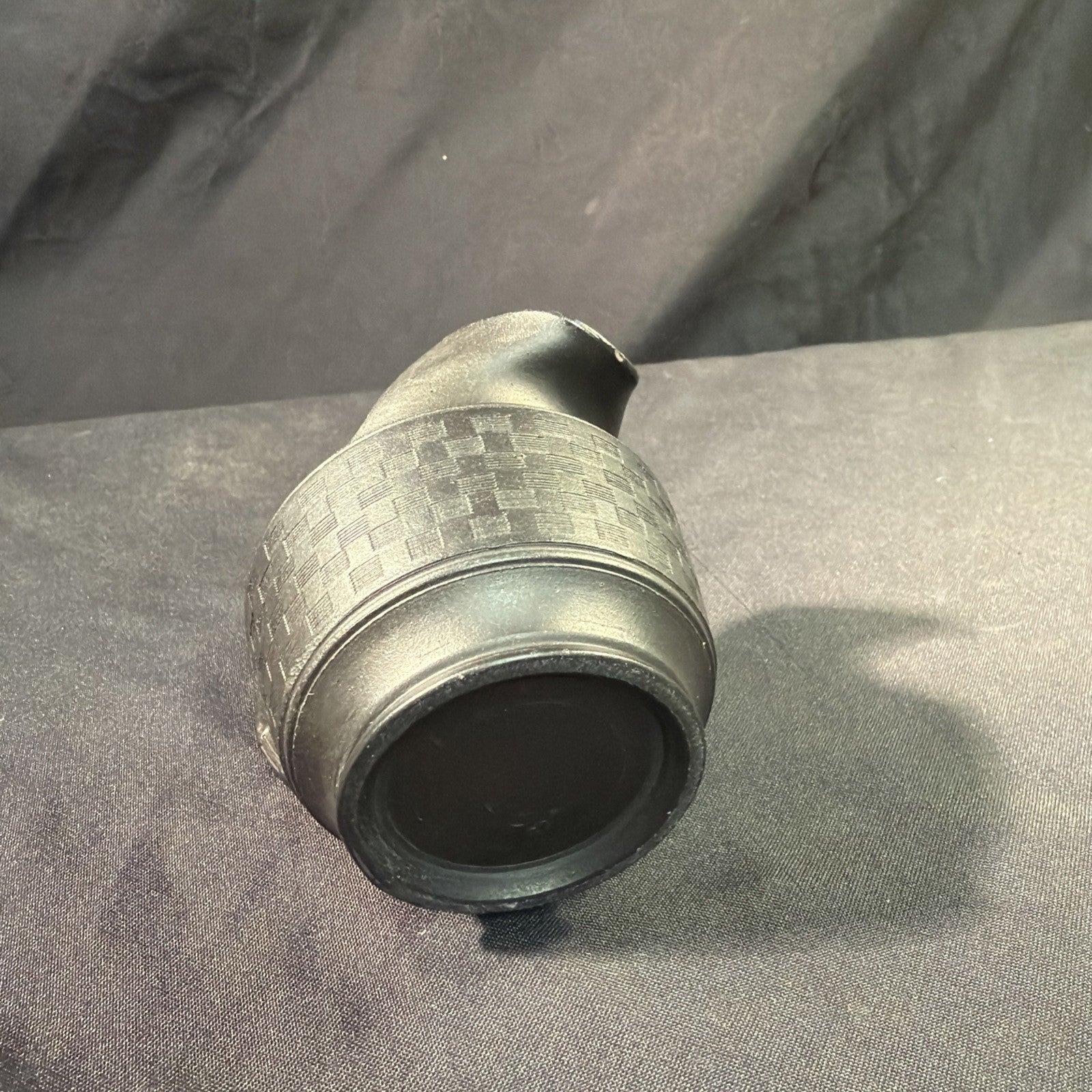 Vintage Black Basalt Jug / Creamer 9cm tall Wedgwood? - (1982)