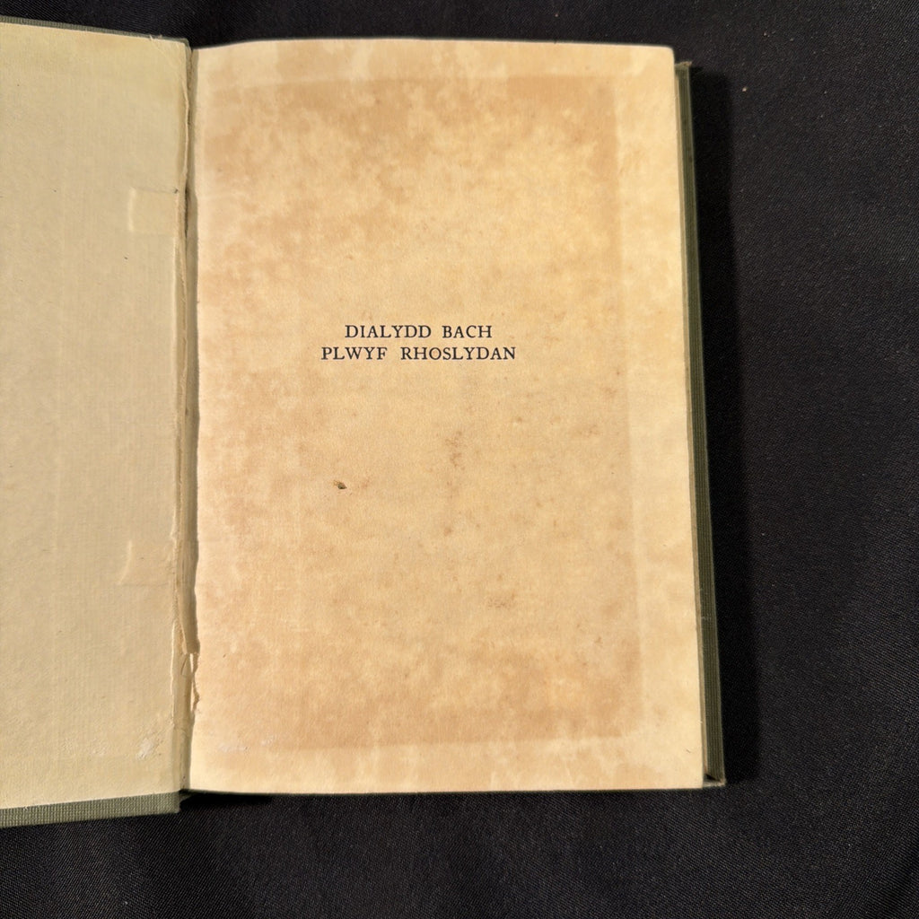 Dialydd Bach Plwyf Rhoslydan, J R Lloyd Hughes - Welsh Language book - (1863)