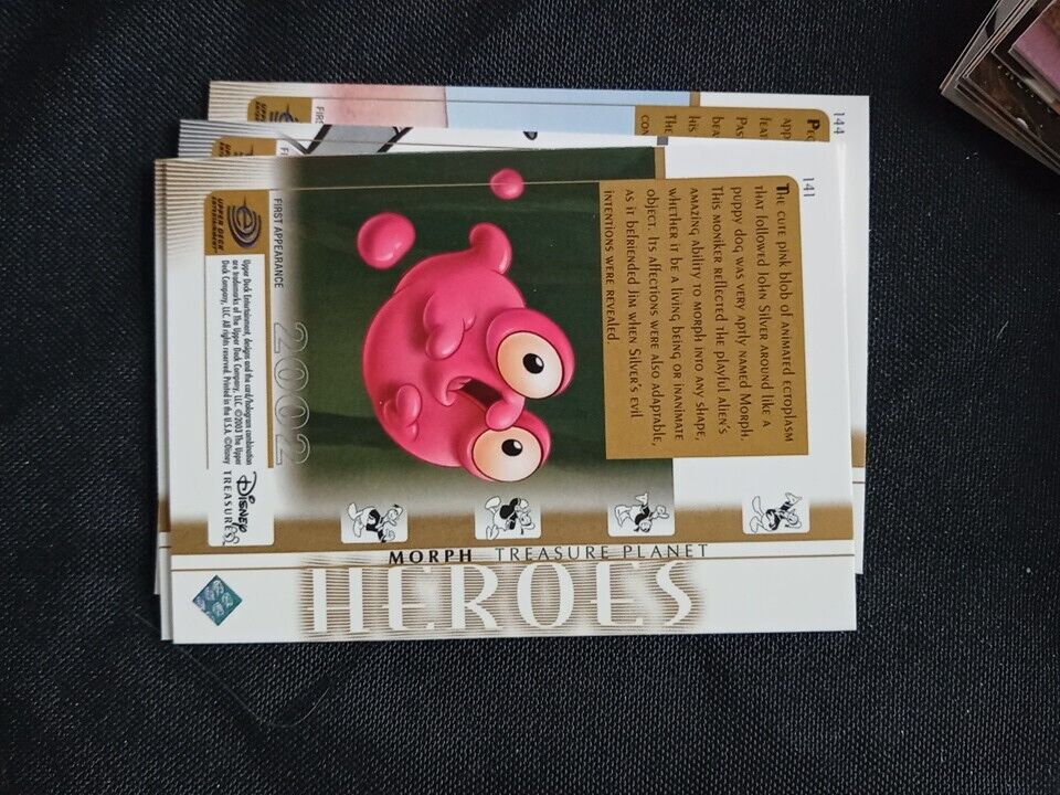Upper Deck 2003 Disney Treasures Series Set 13 missing x 77 Trading Cards (5741)