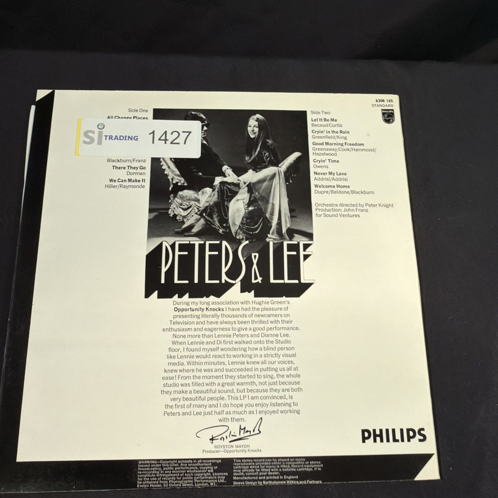 VINYL RECORD - Peters & Lee We Can Make It - 1973 6308165 - (1427)