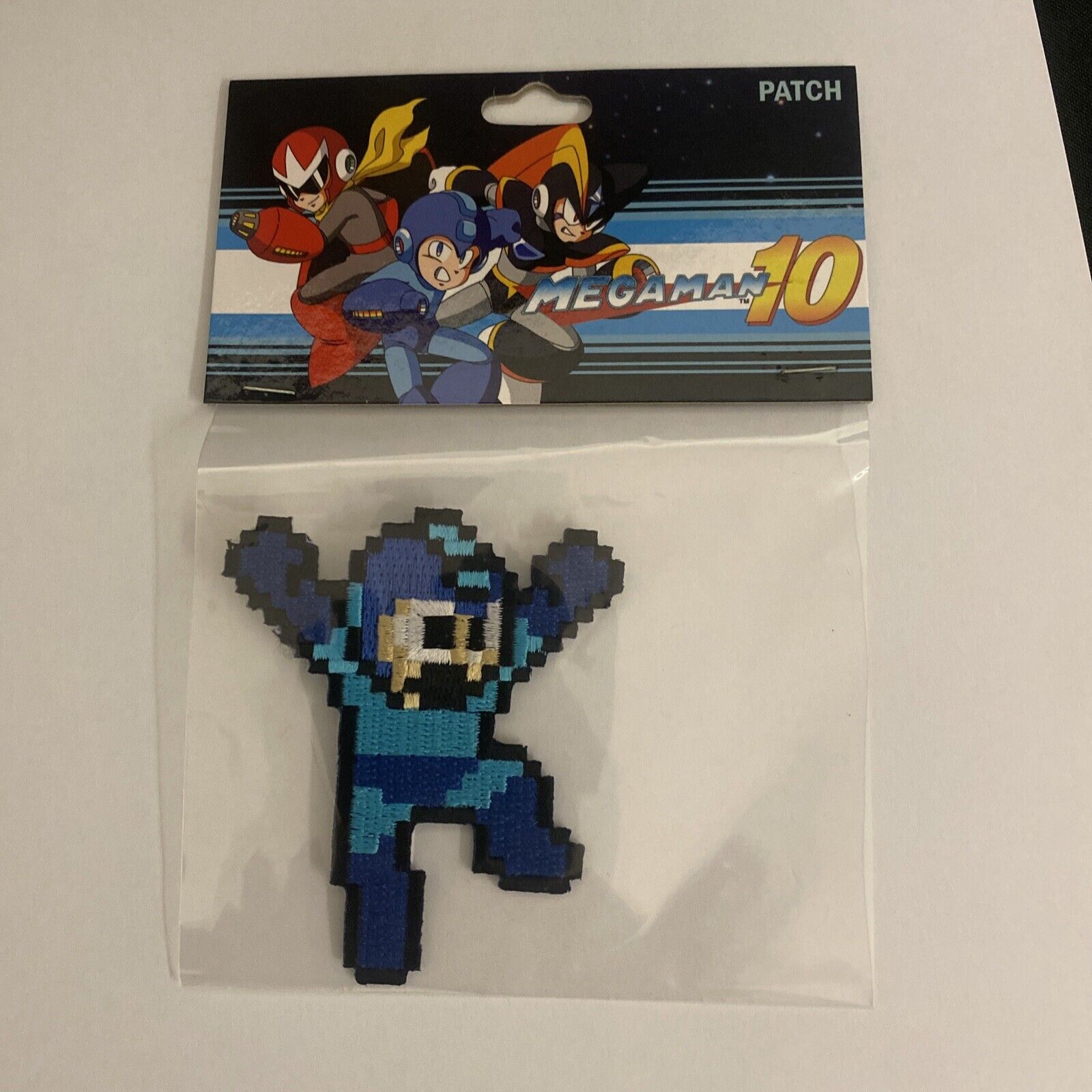 MEGAMAN 10 Embroidered Patch Capcom Licensed 2010 - (9334)