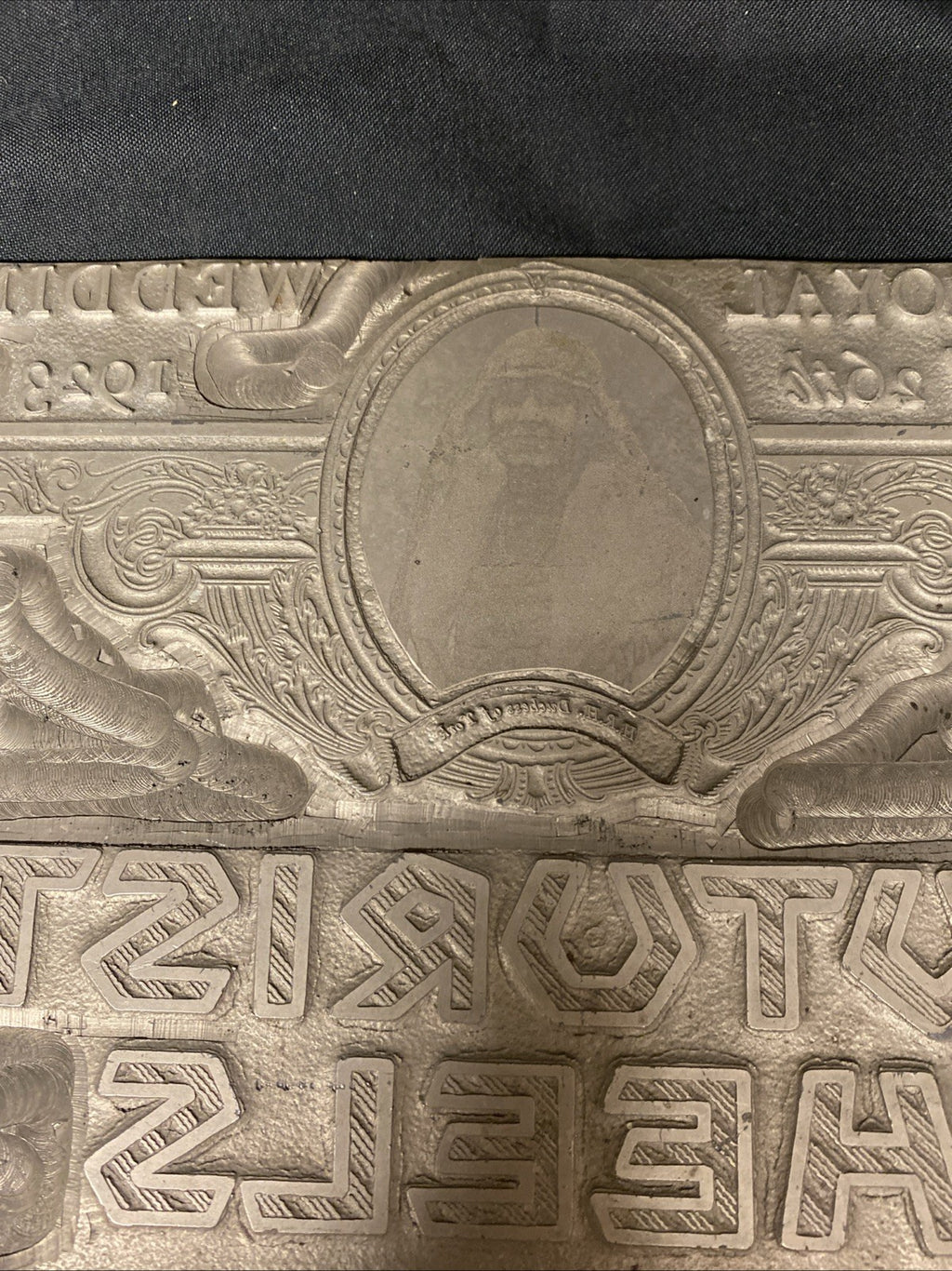 Metal Printers Plate April 26th 1923 Royal Wedding Futurist Heels - (1684)