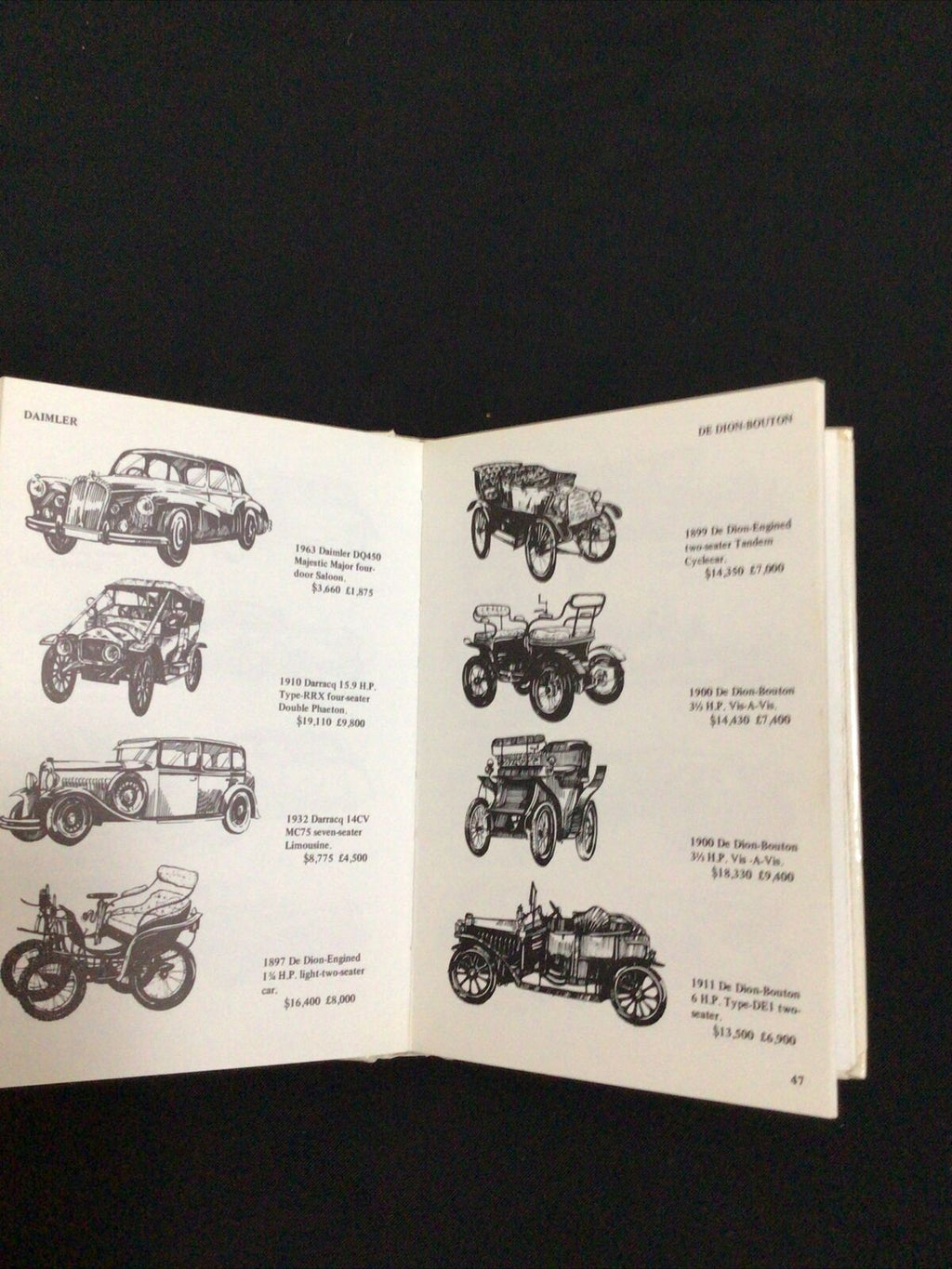 BOOK - Lyle pocket Antiques & Their Values 1979 - VETERAN & VINTAGE CARS - (8581)