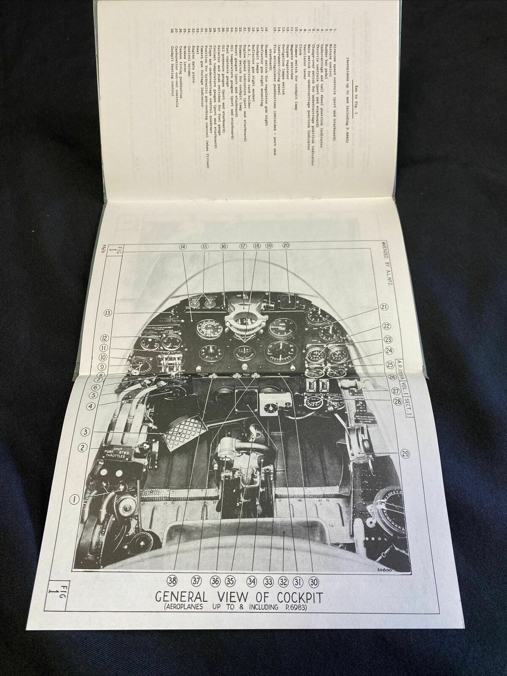 Whirlwind 1 Aeroplane Two Peregrine 1 Engines Pilots notes MINT 1940 - (7756)