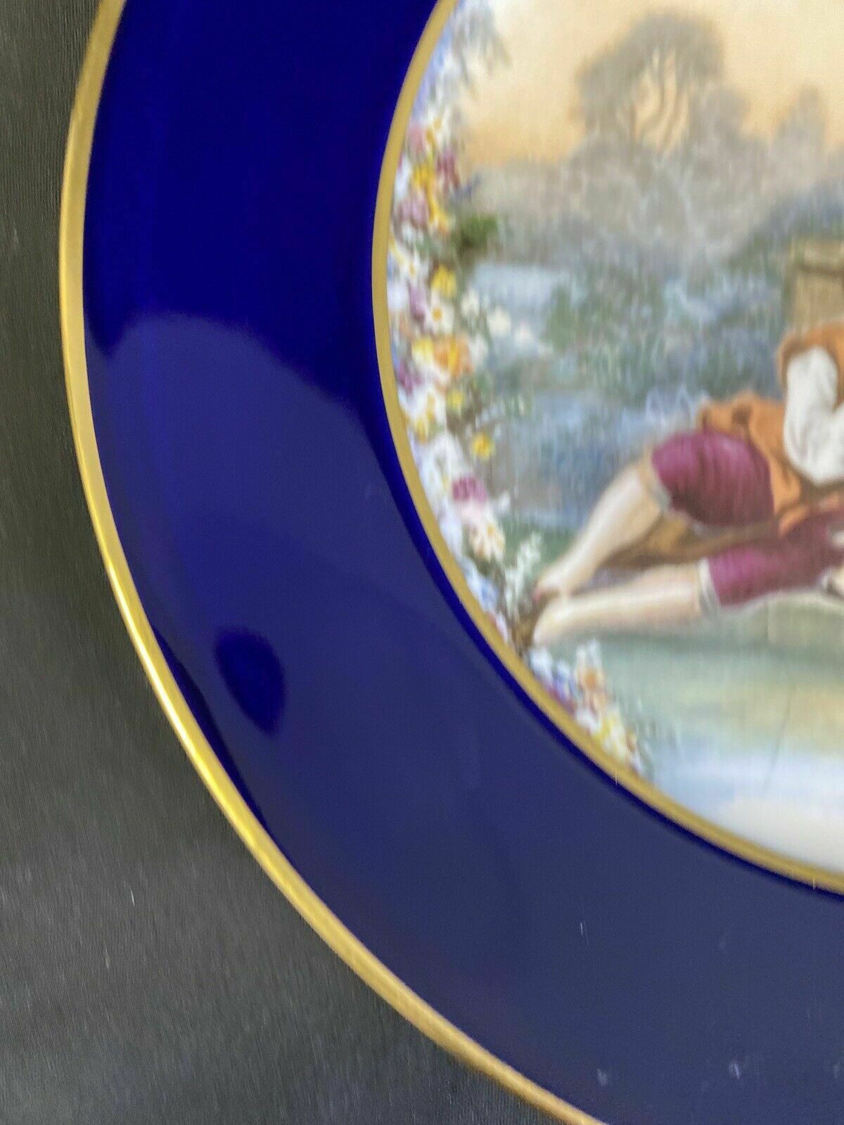 Limoges - Porcelains of Limoges Plate marked J DUCHAMP - 8" - (7135)