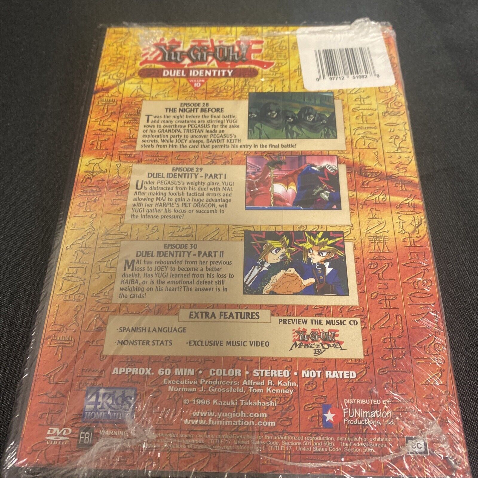 Yu-Gi-Oh! Import DVDs Sealed - Duel Identity #10 + Obelisk1996 - (6371