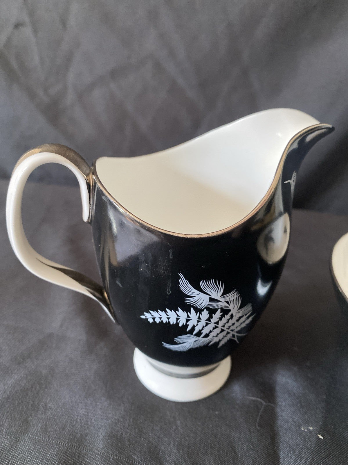 Royal Albert Night & Day Cream / Milk Jug and Sugar Bowl Excellent Cond - (5727)