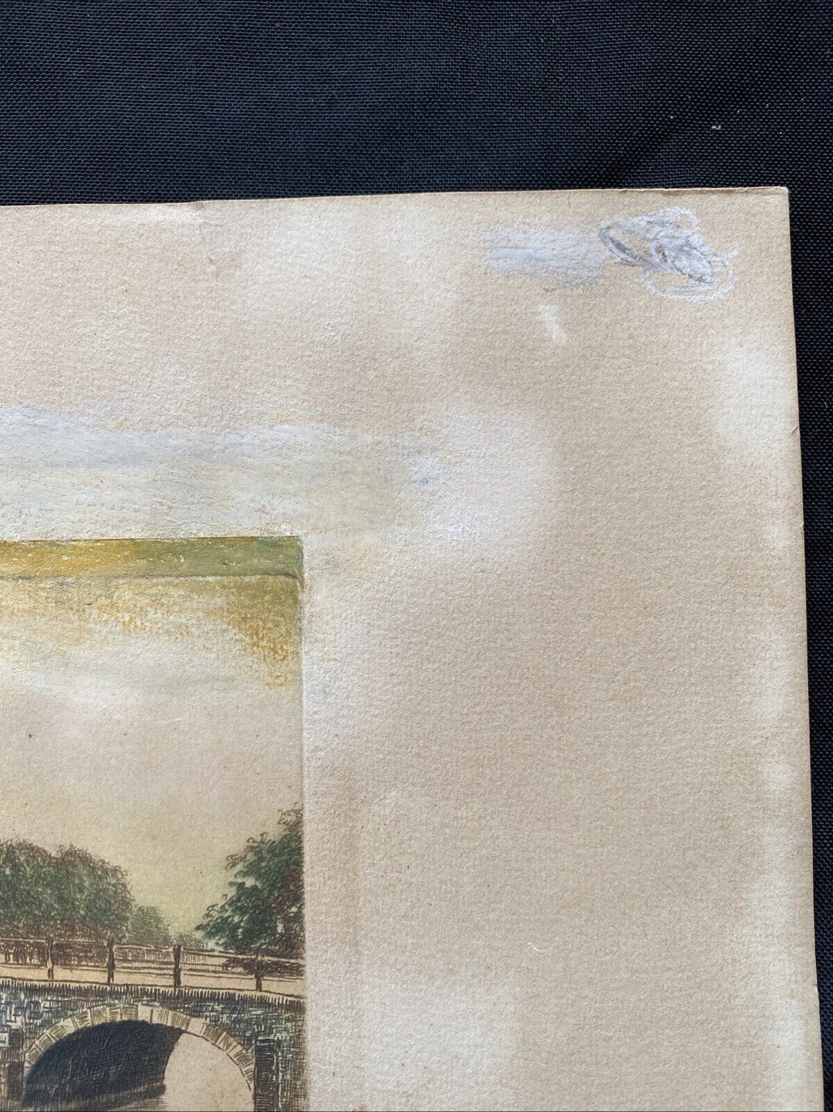 Prof. A Thalberg #5/10 Water under a bridge Original Coloured etching - (5860)