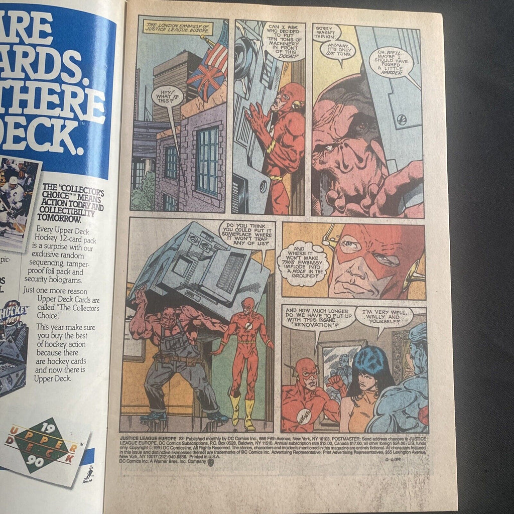 COMIC - DC Comics Justice League EUROPE - Feb 1991 - Crimson Fox  - (8787)
