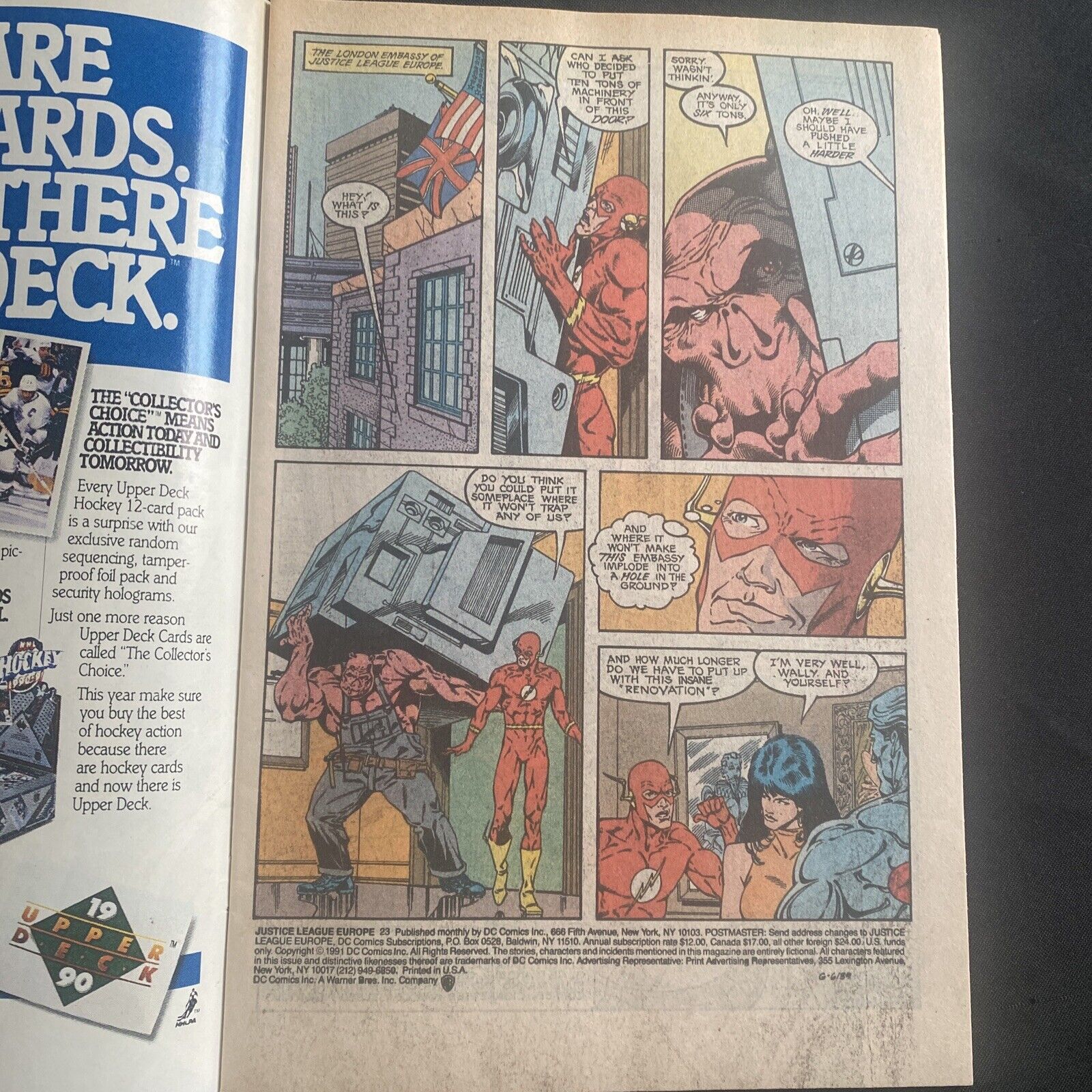 COMIC - DC Comics Justice League EUROPE - Feb 1991 - Crimson Fox  - (8787)