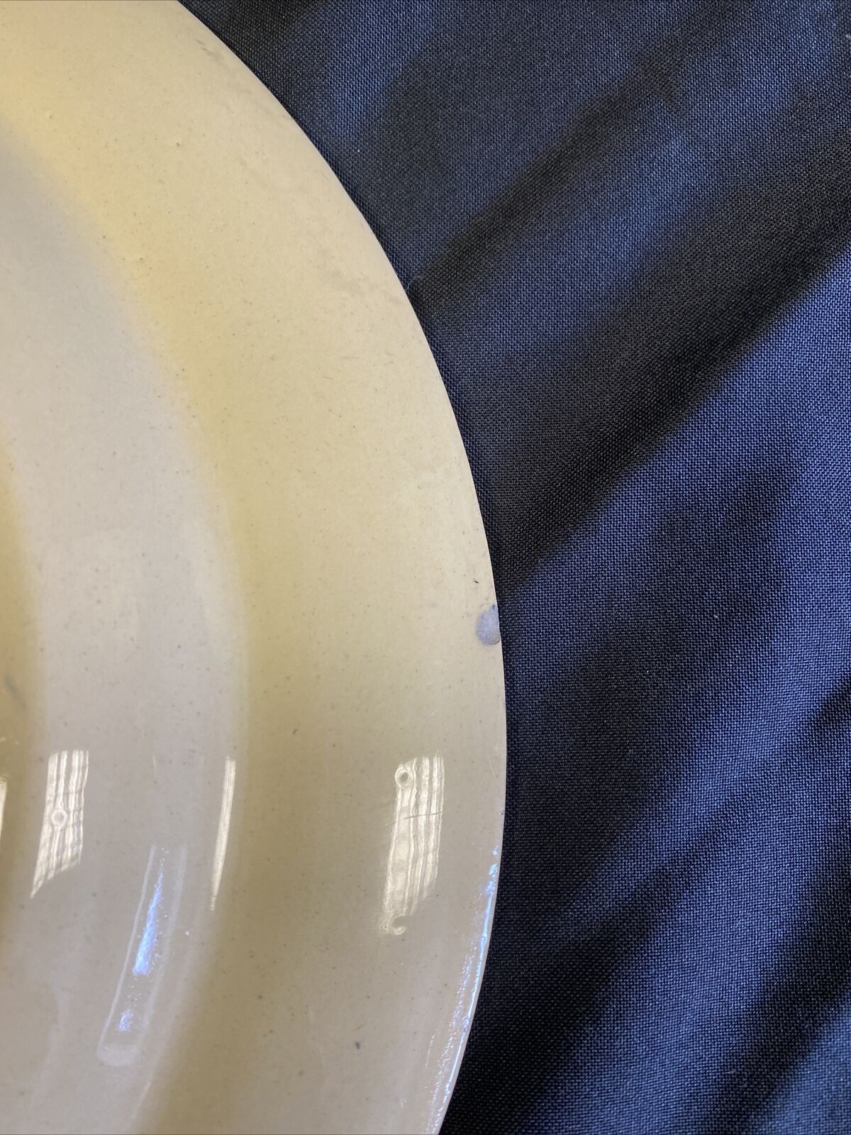Wedgwood Van Hoorne Stoneware 32cm Plate dated 1899 two chips on back edge (7655