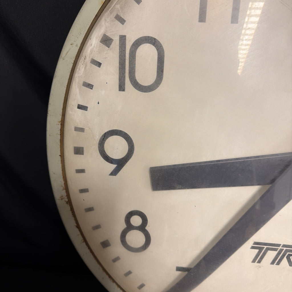 Clock Vintage Westerstrands TR Services Industrial 24" D. Original Cond - (2052)