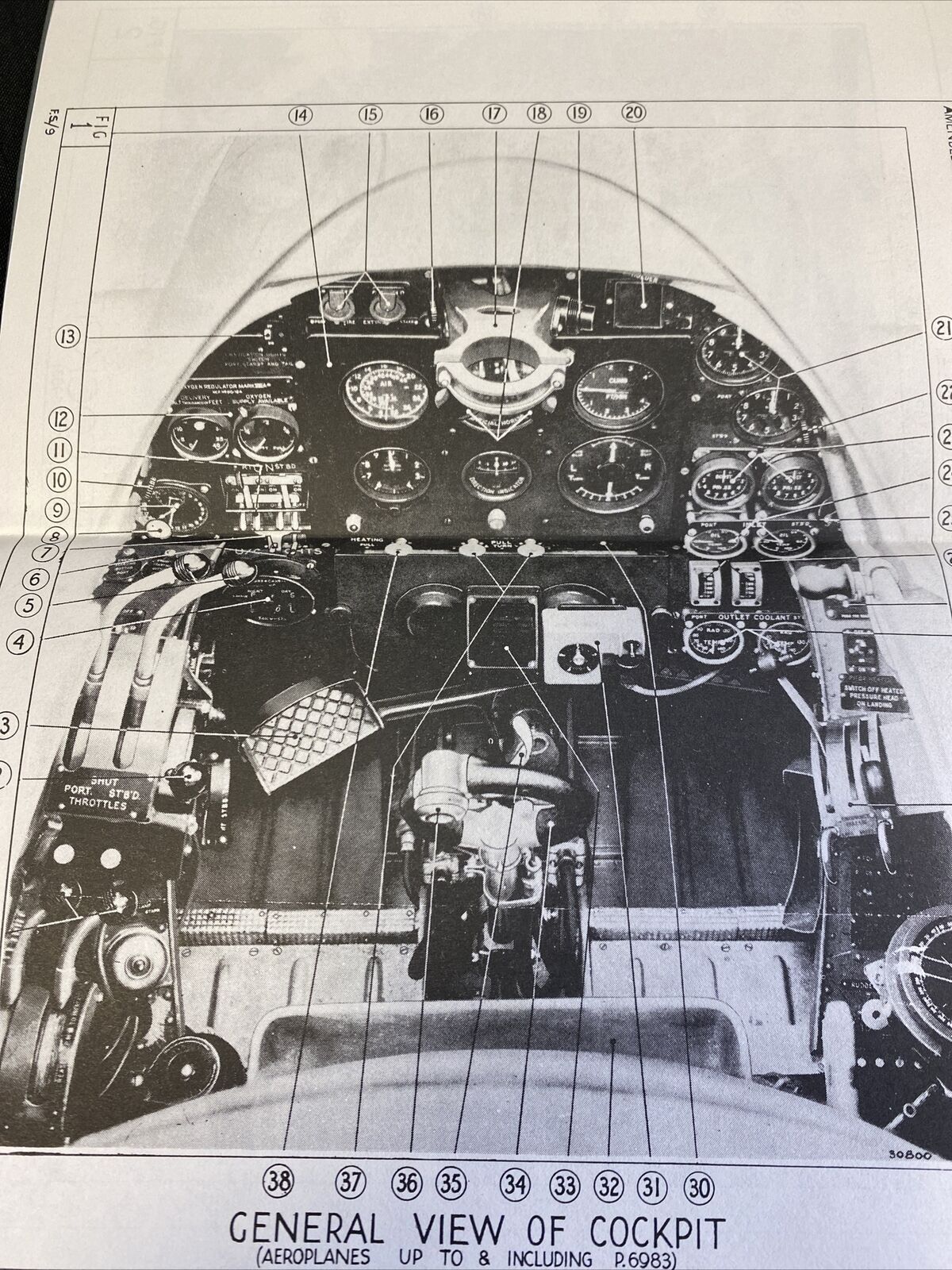 Whirlwind 1 Aeroplane Two Peregrine 1 Engines Pilots notes MINT 1940 - (7756)