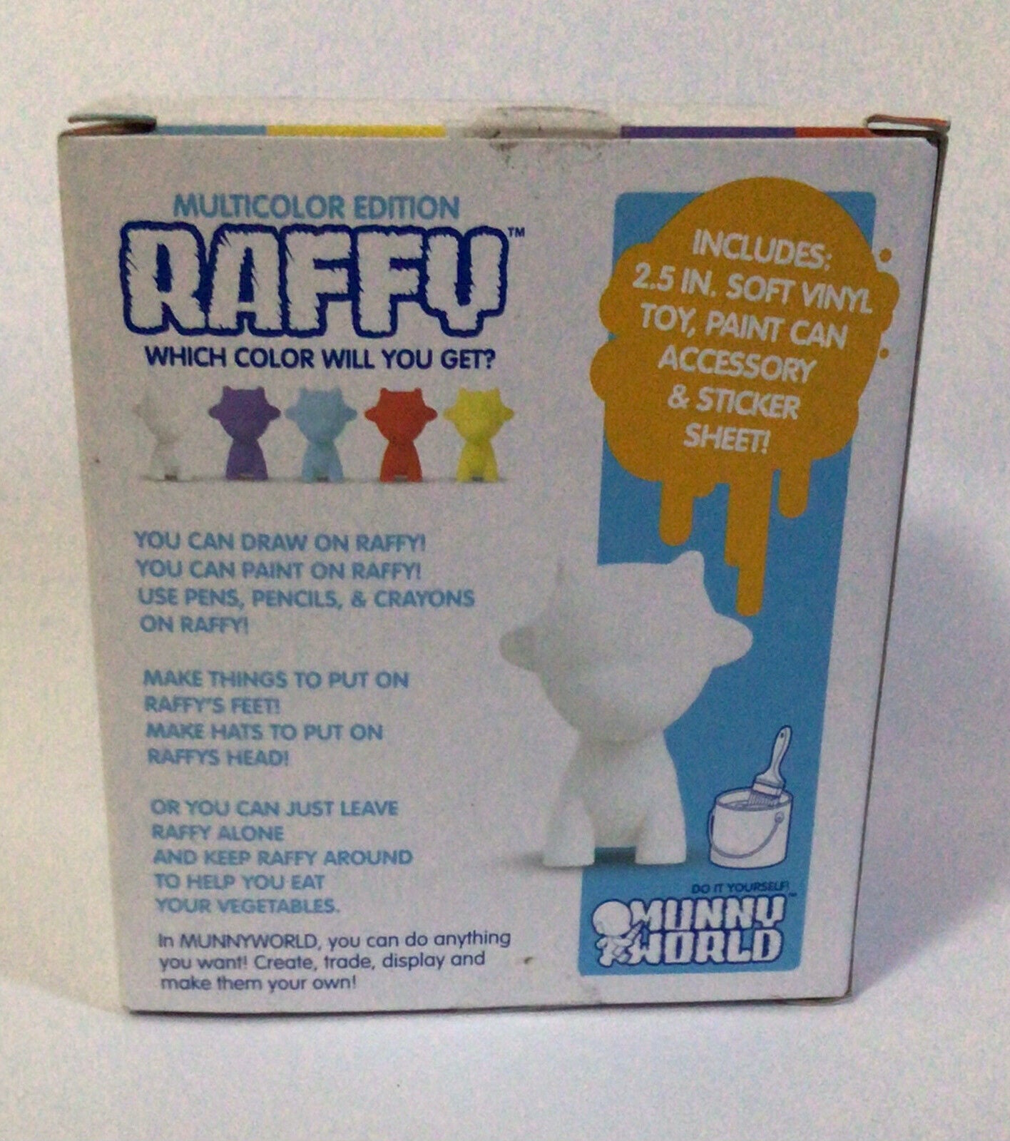 Kidrobot Munny World 2012 RAFFY 2.5" Blind bag figure NIB - (6849)