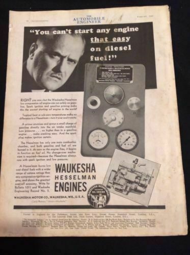 The Automobile Engineer - Magazine February 1940- No front cover -  (294)