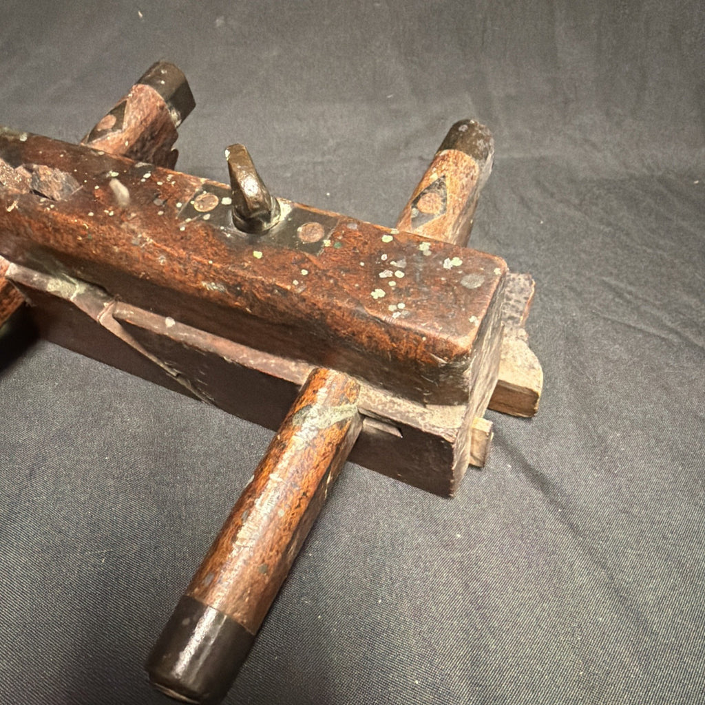 Antique British Wooden Plough Plane 9.5" - (1943)
